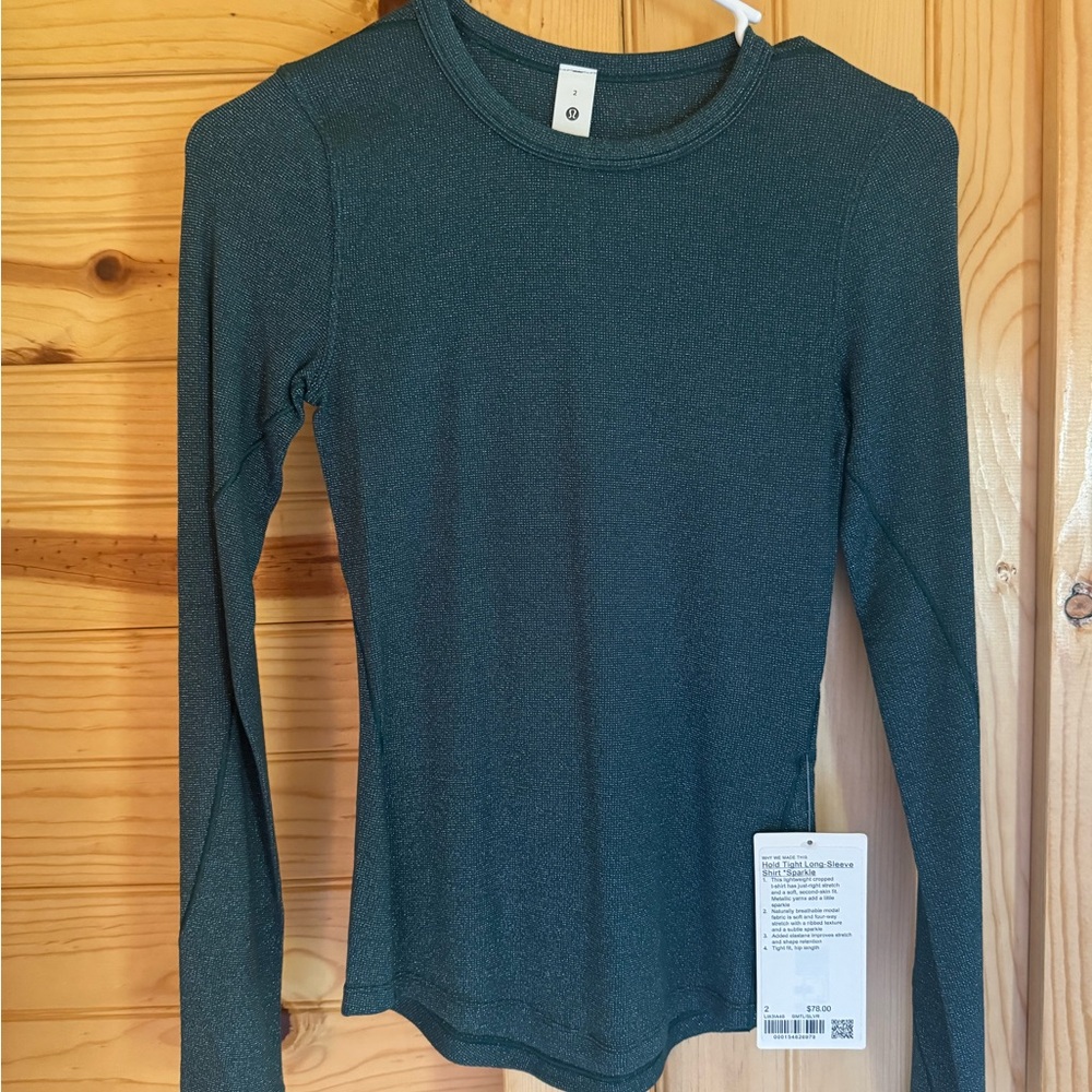Lululemon NWT Women's Long Sleeve Top in Green